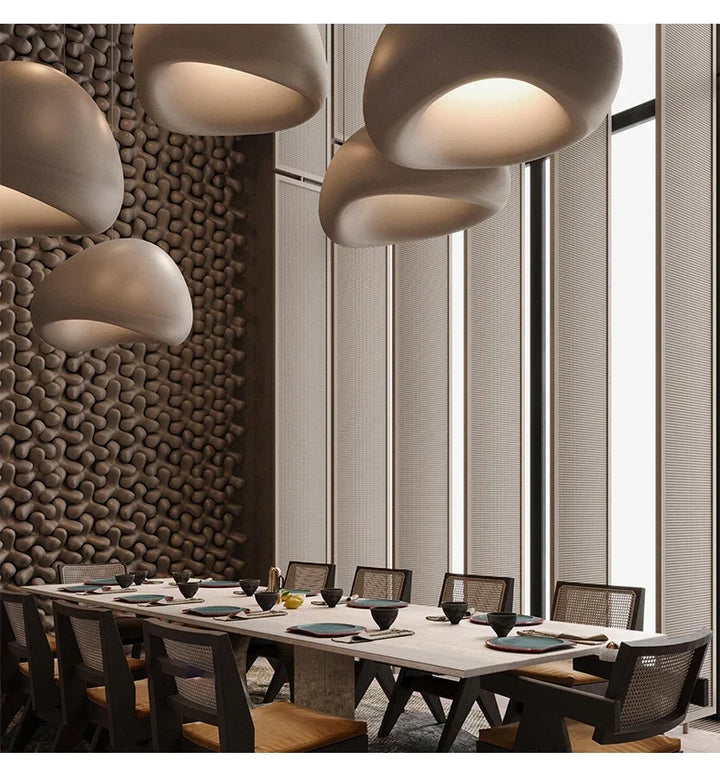 Japandi Pendant Ceiling Lamps Nordic Wabi Sabi LED Dining Room