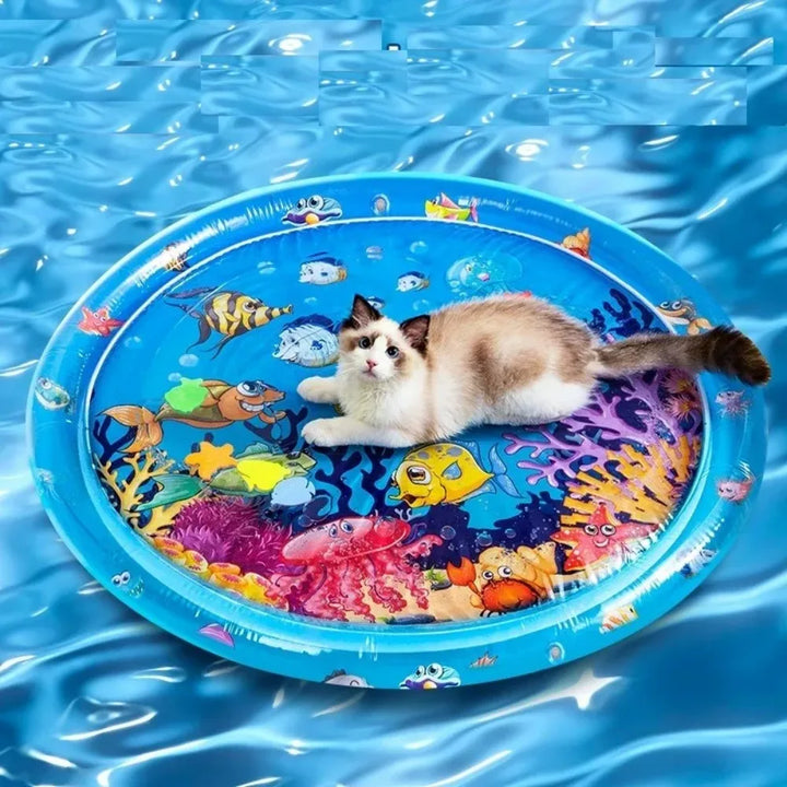 Cat Sensory Water Play Mat – Thickened PVC Cooling Lick Pad Summer Pet Enrichment Accessory 2026