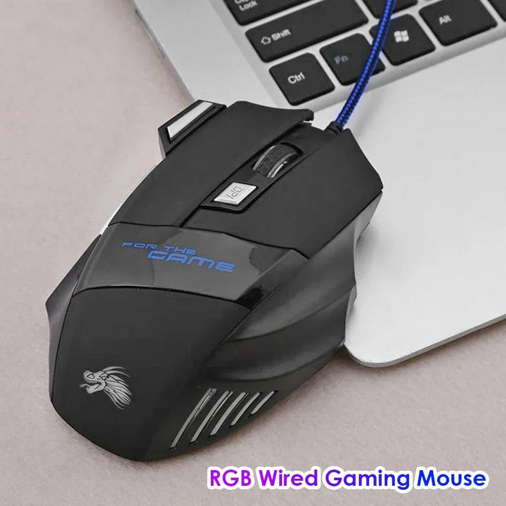 Usb Wired Gaming Mouse 7 Button Backlit Ergonomic Comfort