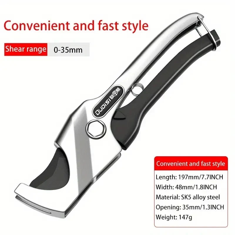 Water-Resistant PVC Pipe Cutter Tool - Multi-Purpose Garden Tool for Plastic &amp; Rubber Tubing
