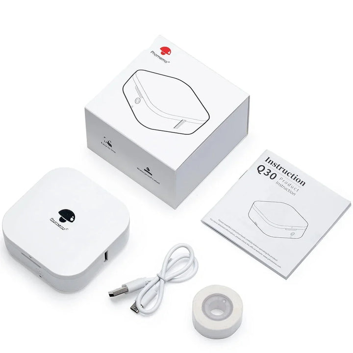Label Printer Mini Pocket Thermal Maker - Wireless Portable Sticker Printer for Various Label Paper