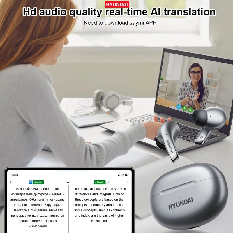 Bluetooth Earbuds AI Translator True Wireless With Mic