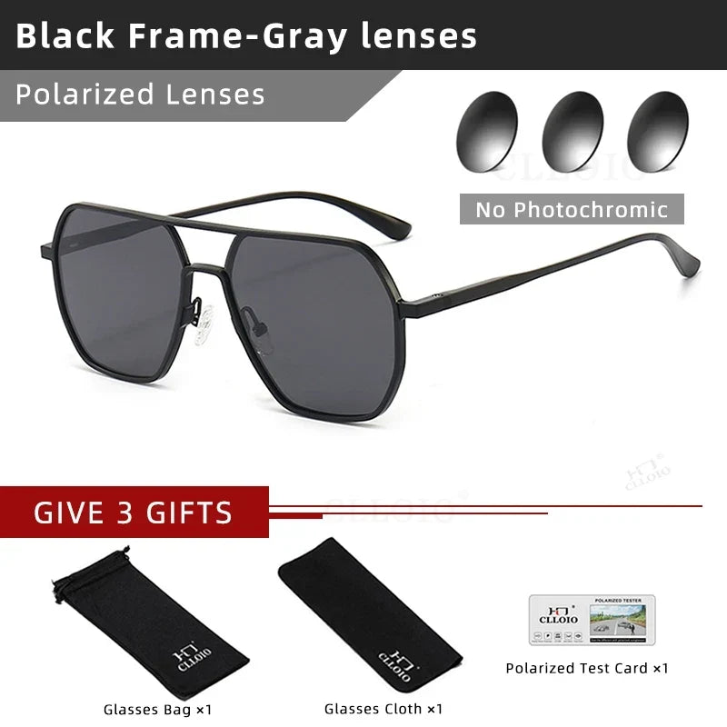 Photochromic Sunglasses Anti Glare Day Night Vision Polarized UV400 Unisex Square Frame Summer 2026 Trend