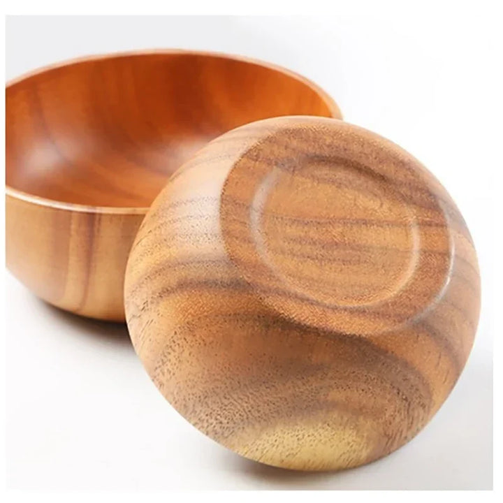 Acacia Wooden Bowl Japanese Style Salad Bowl Ramadan