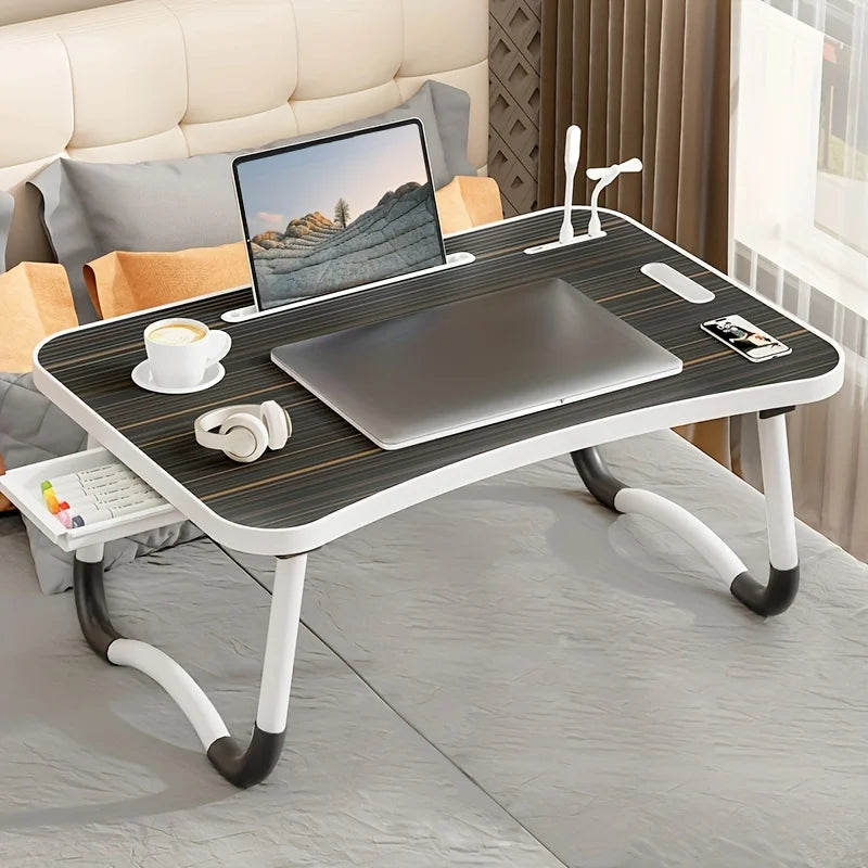 Bed Desk Liftable Folding Laptop Table for College Students and Children Study