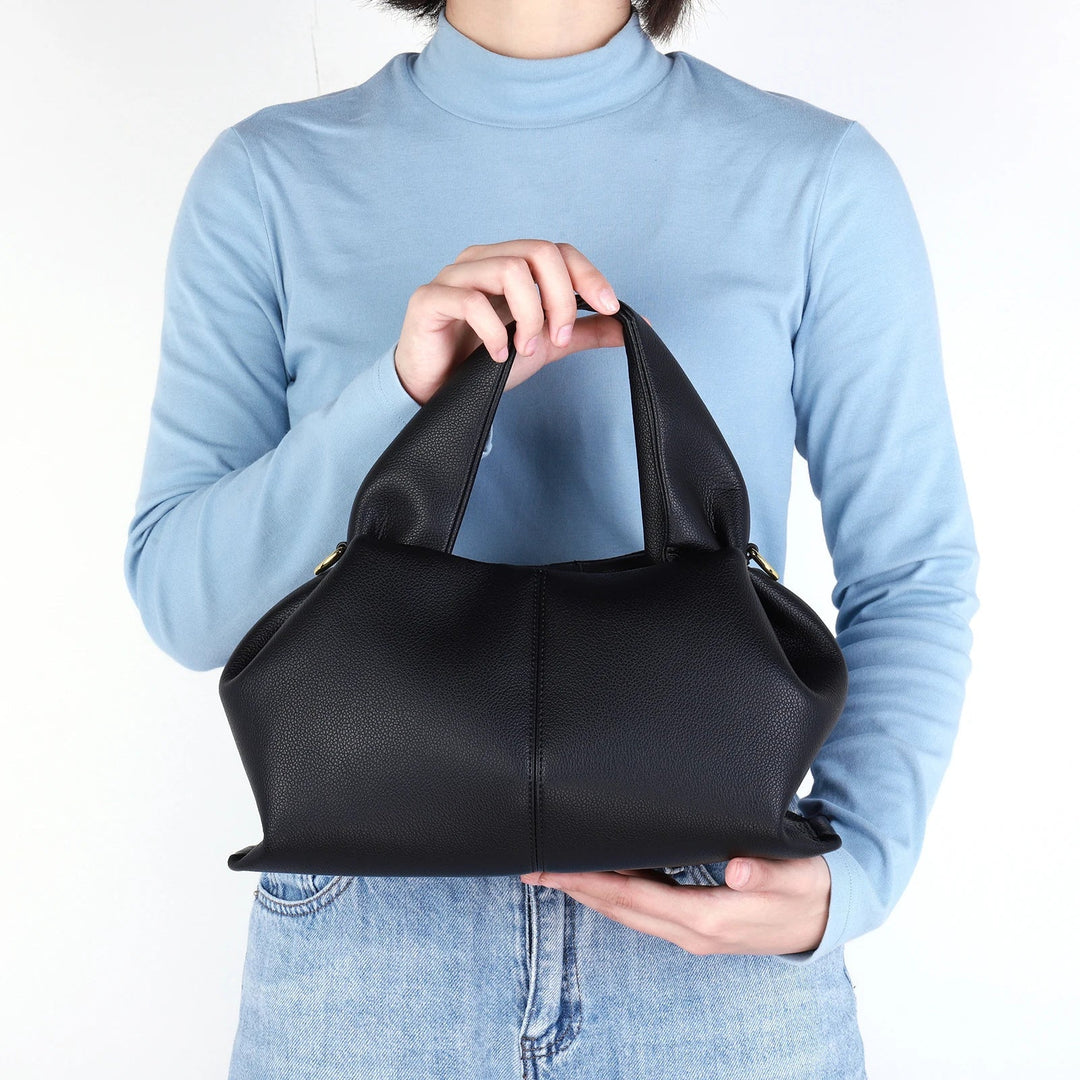 Fashion Clouds Shoulder Bag PU Leather Retro Crossbody Bag for Ladies, Perfect Lunchbox Tote