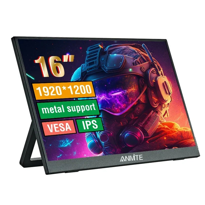 16 Inch Portable Touch Monitor 1920x1200 HDR10 Low Blue