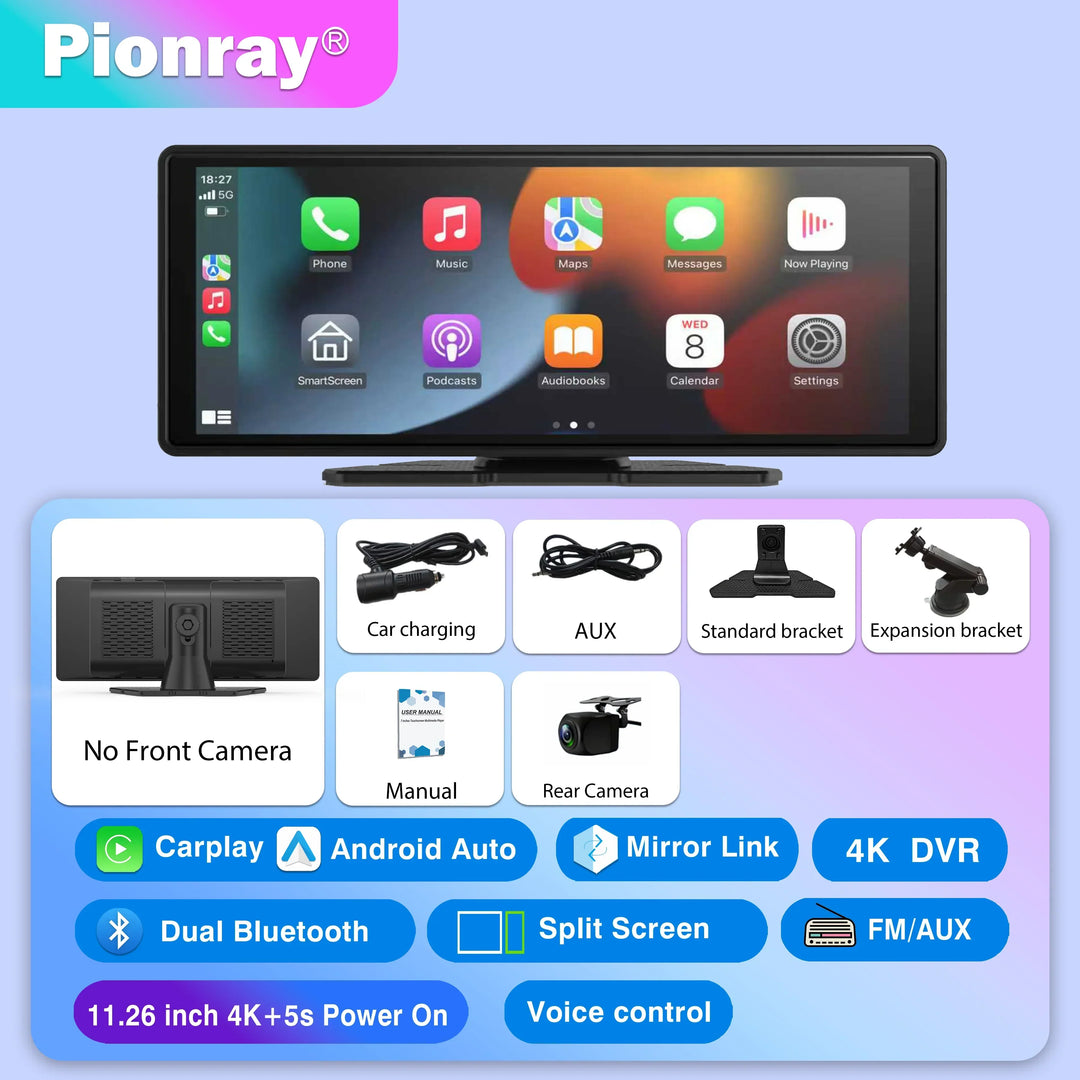 CarPlay Screen Universal Wireless CarPlay And Android Auto Car Stereo Head Unit With Mirror Cast WiFi Fall 2025