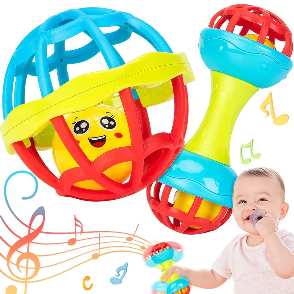 Baby Rattle Ball Newborn Sensory Toys Soothing Gift
