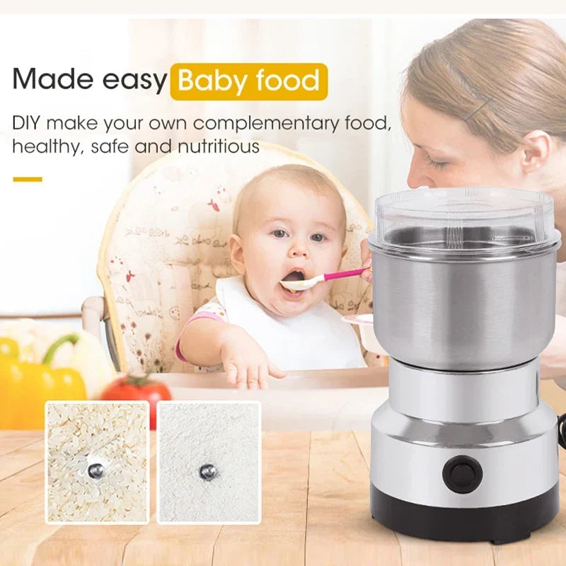 Coffee Grinder Mini Electric Stainless Ultrafine 300ml