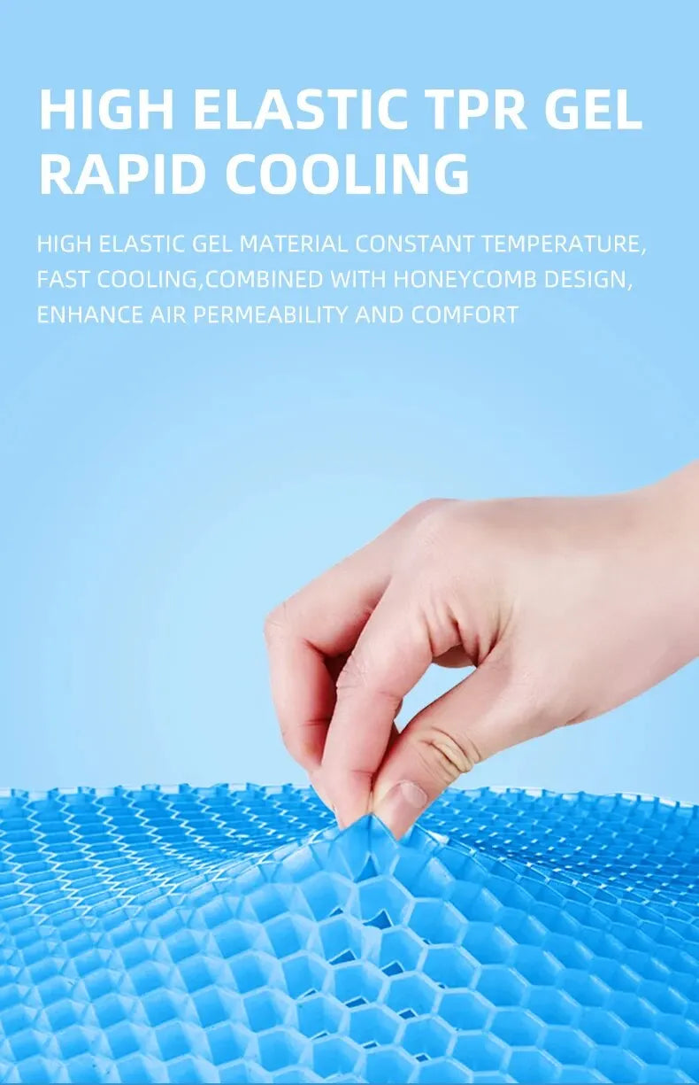 Honeycomb Gel Seat Cushion – Pressure Relief for Tailbone Back Pain, Office Chair Wheelchair Car 2026
