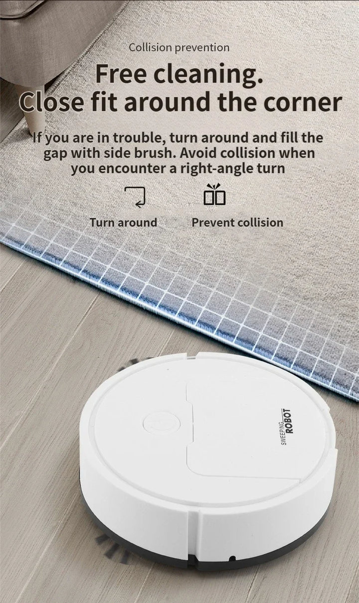 Suction Sweeping Robot 3 In 1 Mini Automatic Sweeper