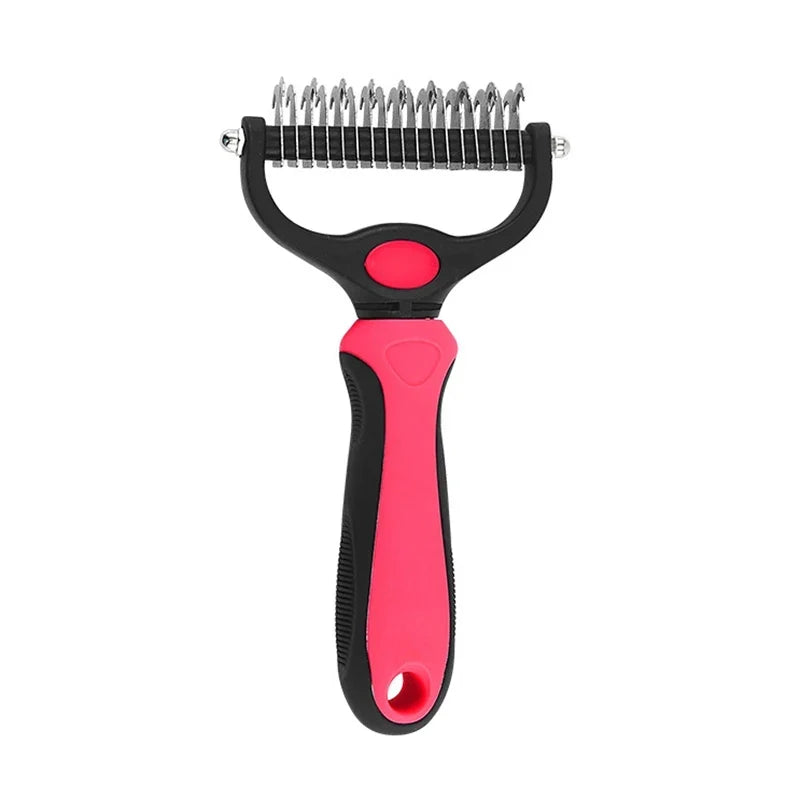 Pet Grooming Care Deshedding Brush for Dogs &amp; Cats - Fur Remover &amp; Knot Cutter Comb