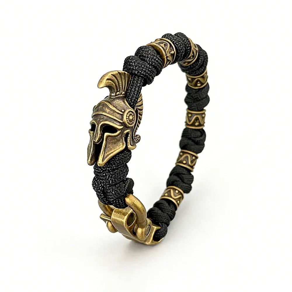 Skull Paracord Bracelet Gothic Wristband Halloween 2026 Gift Idea Adjustable Braided jewelry