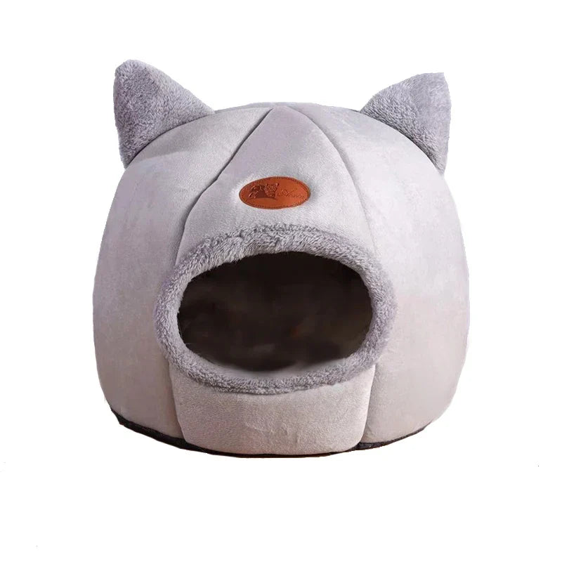 New Deep Sleep Comfort Cat Bed - Cozy Indoor Cave Nest for Pets