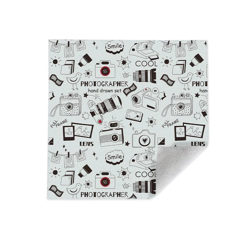 Magic Cloth Makeup Bag - Portable Camera Lens Wrapping Storage, Self-adhesive Organizing Bag