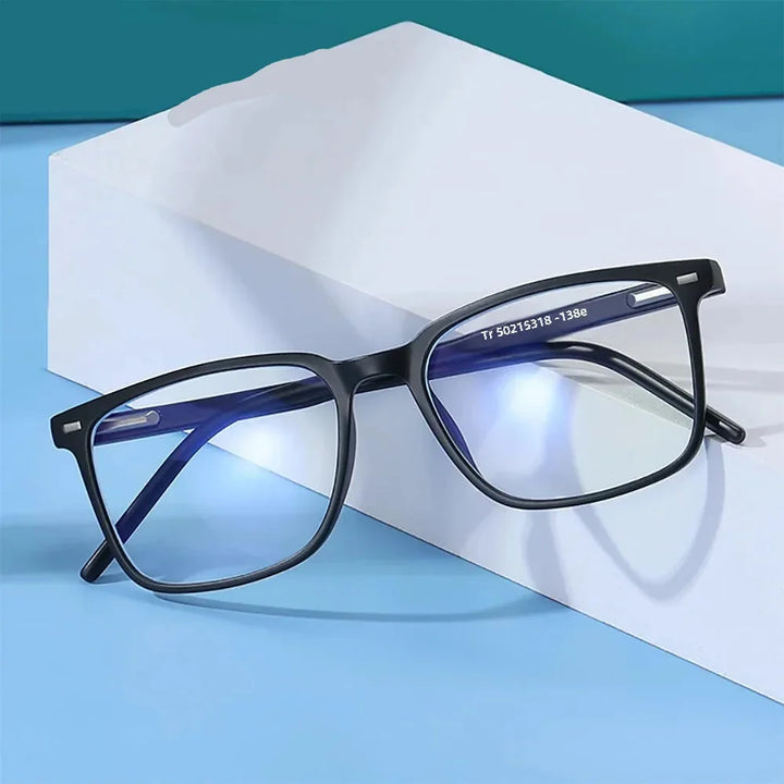 Blue Light Blocking Glasses – Square Frame TR90 Lightweight Eyewear, Back to School 2026 Trend, Anti Blue Light for Computer Use
