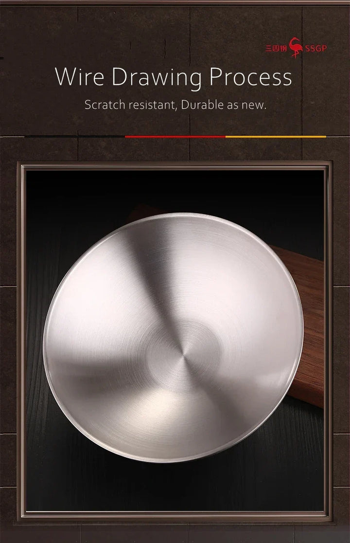 Stainless Steel Ramen Bowl 1.4L Insulating Christmas Gift