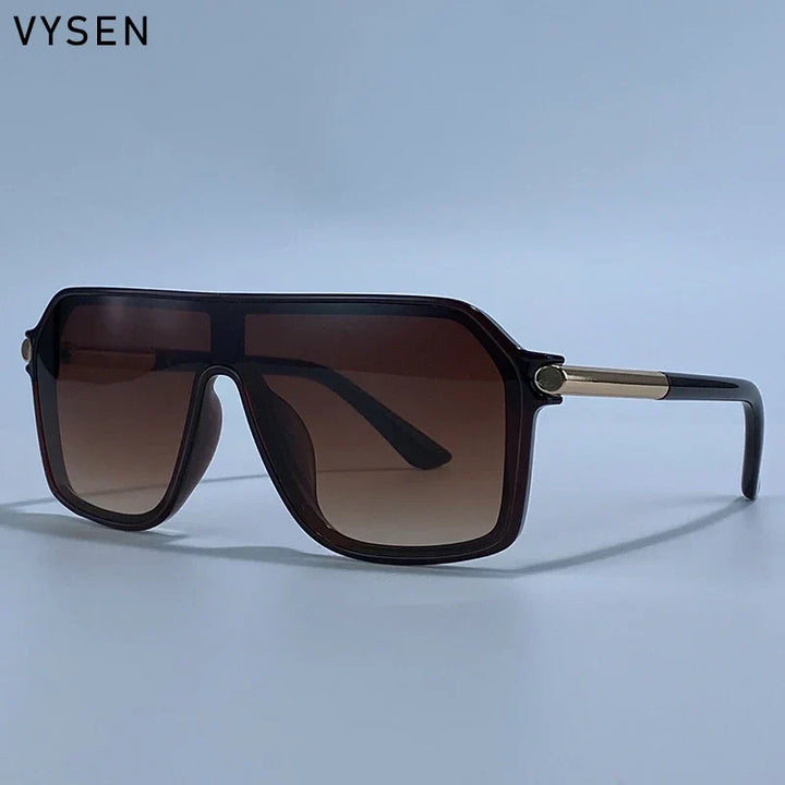 Sunglasses Shield OnePiece Steampunk Oversized Metal Frame Sports Sunglasses Fall 2026 Trend Premium Build