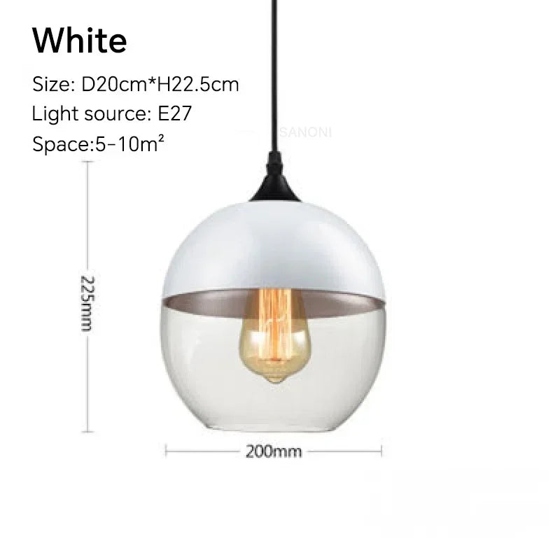 Pendant Light Glass Chandelier E27 For Dining Room Cafe Hotel Living Room Kitchen Island Modern Farmhouse Fall 2026