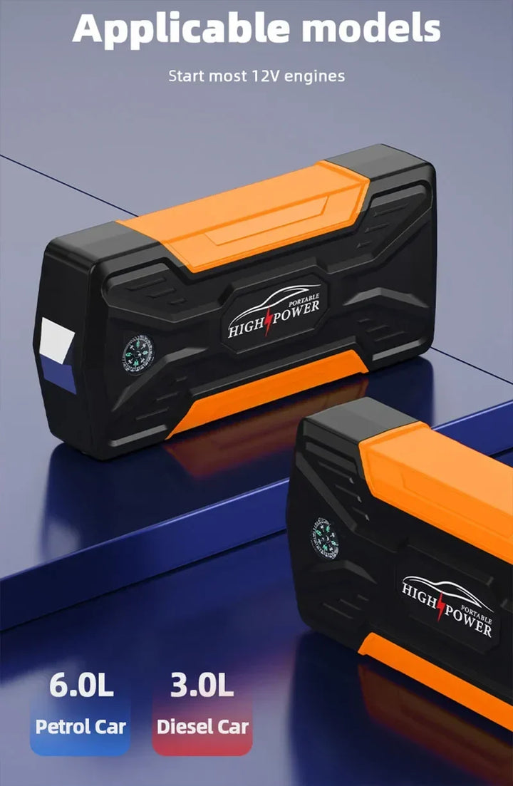 Car Jump Starter With Pump Portable 12V Emergency Power Bank Kit 99800mAh Fall 2025 Gift