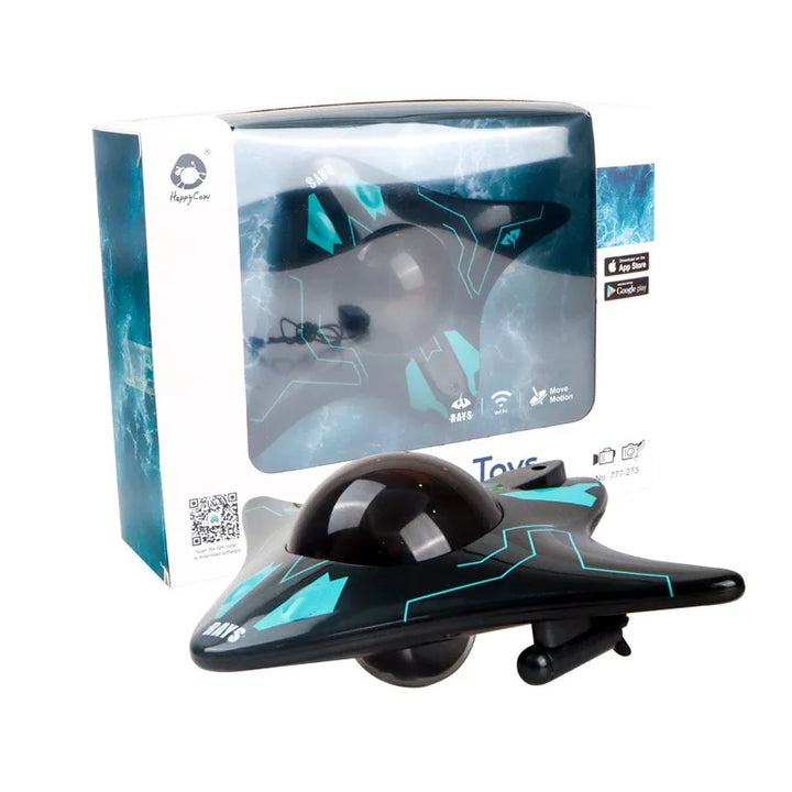WiFi Mini RC Speedboat with Underwater Camera - Real-Time Transmission, 15m Range, Perfect for Kids&