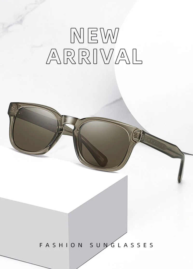 Retro square unisex sunglasses – UV400 gradient lenses, vintage style, travel and beach