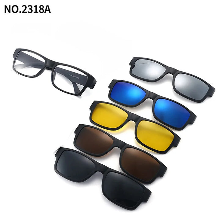 Magnetic Clip Sunglasses Interchangeable Lens Set 5 Lenses Polarized Prescription Ready Summer 2026 Gift