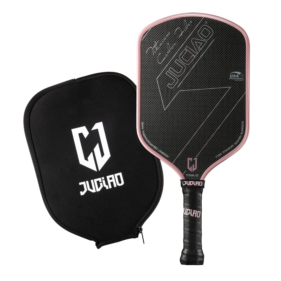 Carbon Fiber Pickleball Paddle with Foam Injected Edges for Enhanced Spin and Control, Lightweight and Durable Pickleball Equipment