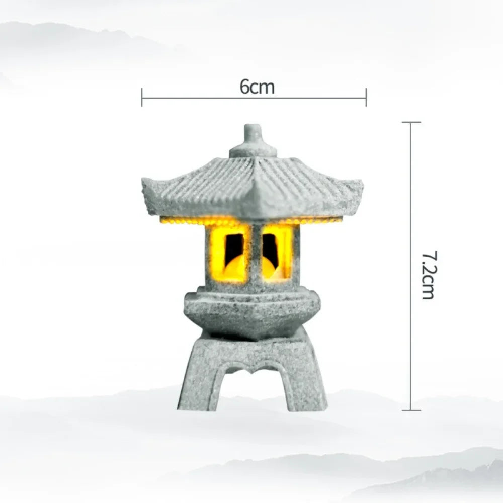 Pagoda Lantern Garden Statue Zen Yard Light Miniature Lamp for Micro Landscape Decor Fall 2026 Trend