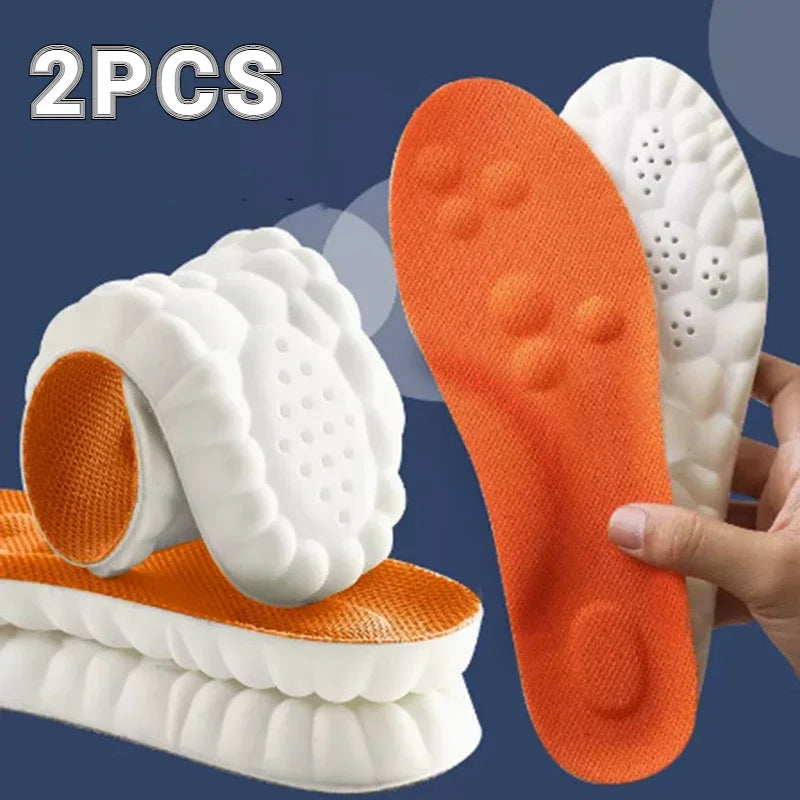 4D Massage Insoles – Ultra Soft Orthopedic Insoles For Running Shoes, Arch Support, Back To School 2025 Comfort