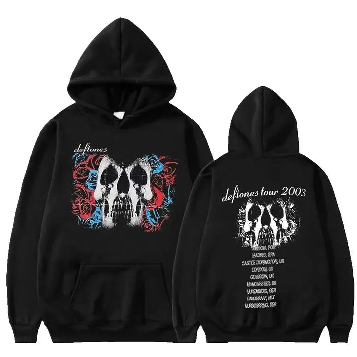 Oversized Unisex Hoodie - Retro Punk, Polyester, Street