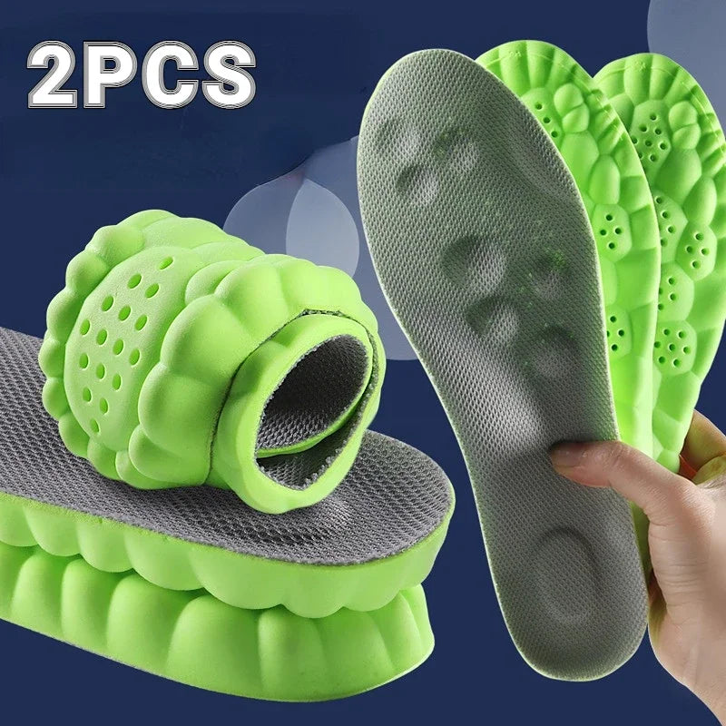 4D Massage Insoles – Ultra Soft Orthopedic Insoles For Running Shoes, Arch Support, Back To School 2025 Comfort