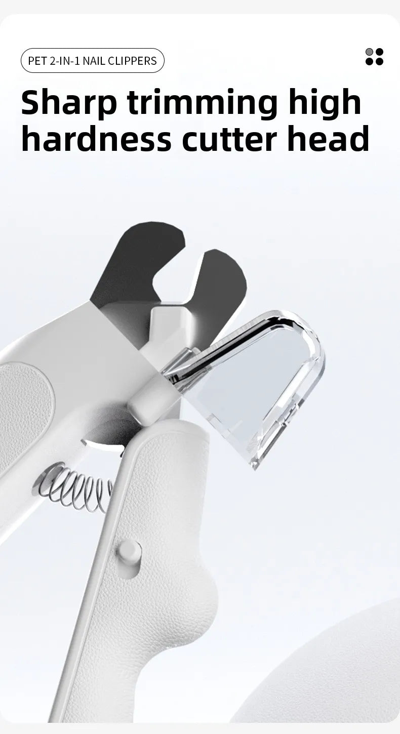 2-in-1 Pet Nail Clipper &amp; Grinder with LED Blood Line Light – USB-C Rechargeable Dog Cat Trimmer 2026