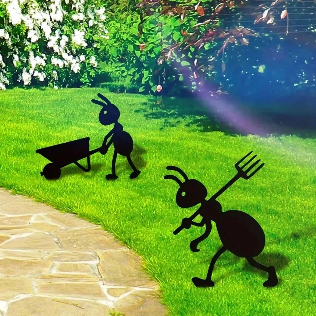 Ant Garden Decor Metal Yard Ants Garden Stakes Backyard Lawn Art TikTok Viral Summer 2026 Gift