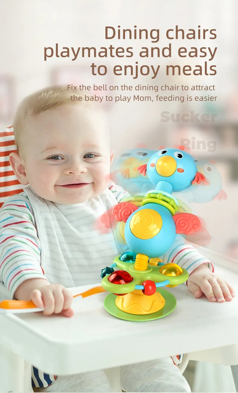 Baby Soothing Rattle Suction Cup Newborn Sensory Toys