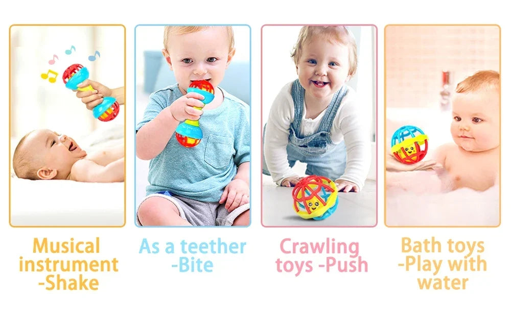 Baby Rattle Ball Newborn Sensory Toys Soothing Gift