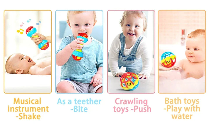 Baby Rattle Ball Newborn Sensory Toys Soothing Gift