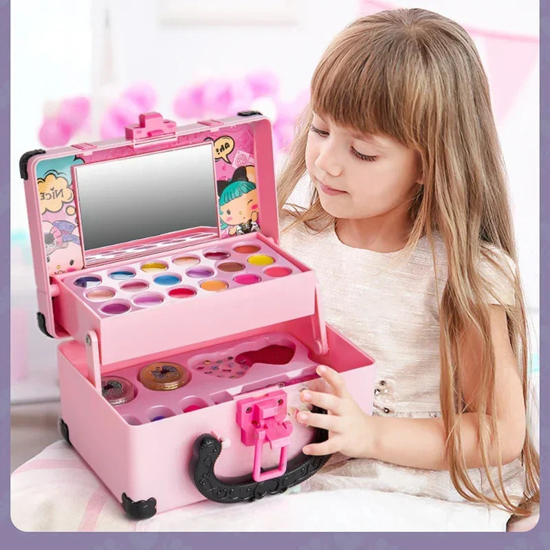Kids Makeup Set Fun Princess Style Pretend Play Cosmetic Kit With Safe Non Toxic colours Gift Idea 2025