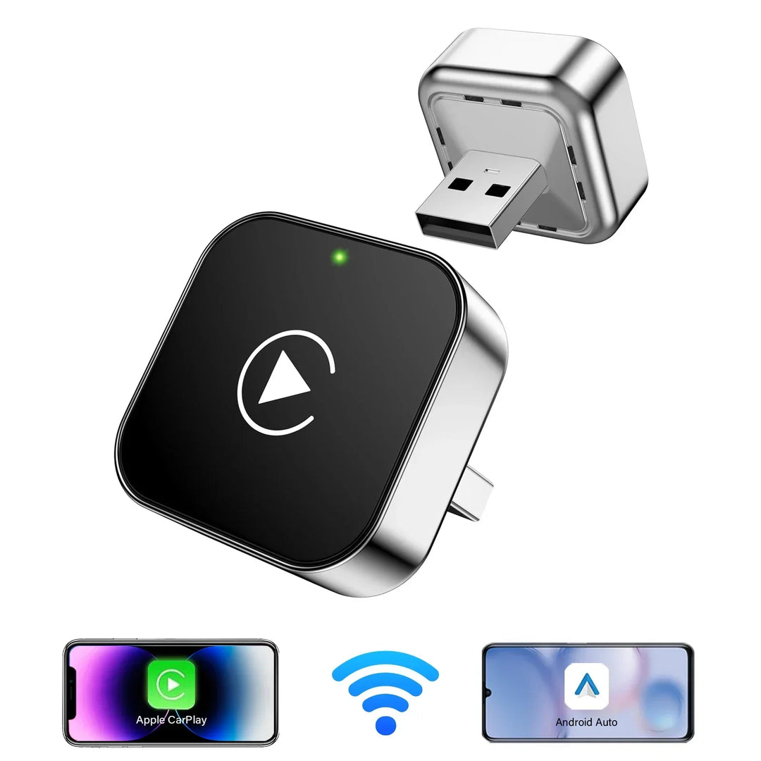 Wireless CarPlay Adapter 2-In-1 For Android Auto, AI Smart Box, Fall 2025 Car Tech Gift