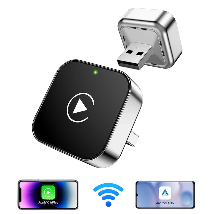 Wireless CarPlay Adapter 2-In-1 For Android Auto, AI Smart Box, Fall 2025 Car Tech Gift