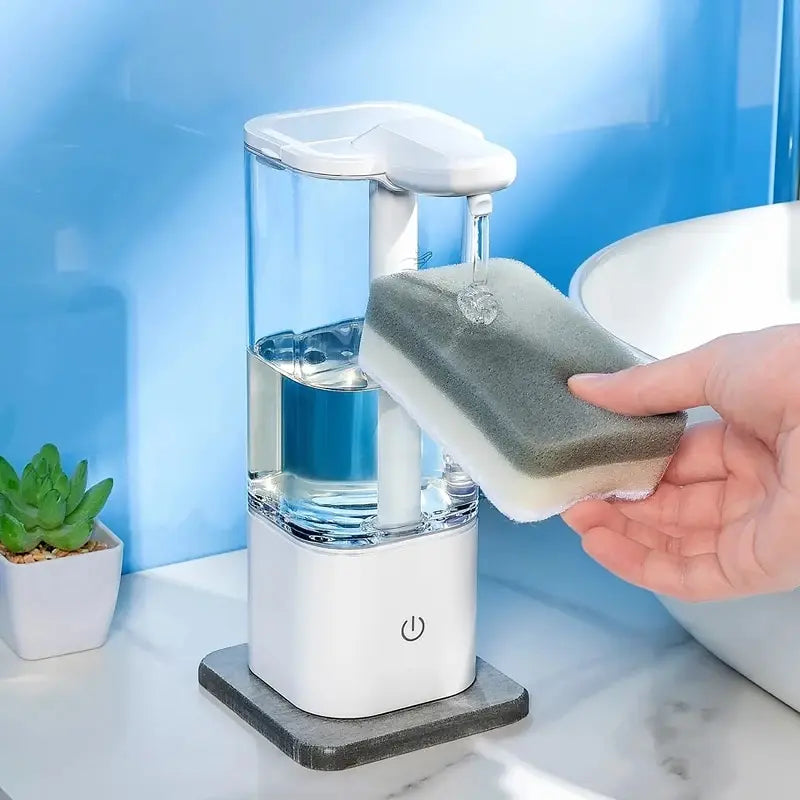 Automatic Sensor Hand Sanitizer Dispenser - 550ml Smart Soap Machine for Kitchen and Bathroom Use