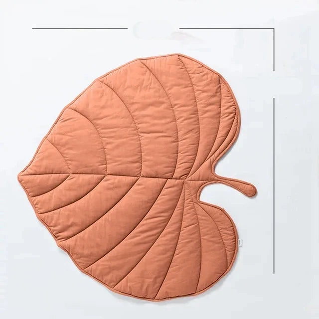 Fashion Creativity Leaf Heart Shaped Blanket Carpet for Child Pet Cat Dog Mat Home Decor
