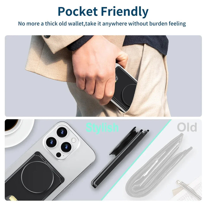 Magnetic Wallet With Expanding Grip For Phones Universal Card Holder Case Anti Scratch And Dustproof Back To School 2026