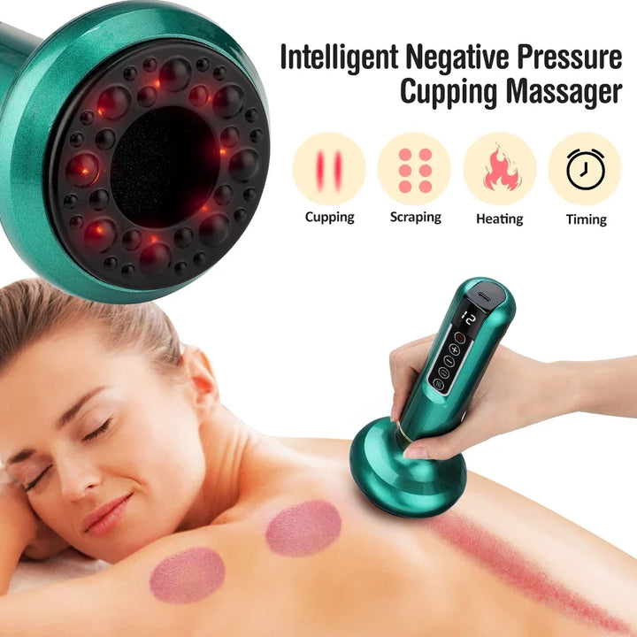 Cupping Device Massage Vacuum Therapy 6 and 12 Levels Back Meridians TikTok Viral Fall 2026 Anti Cellulite Heating
