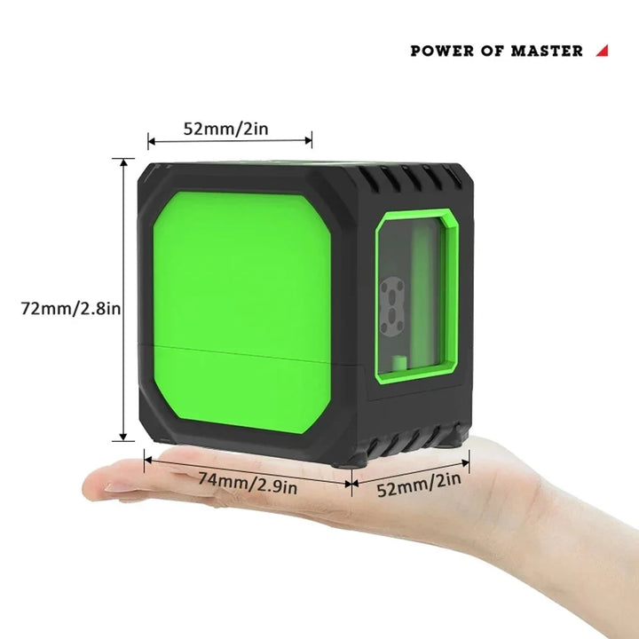 Mini Laser Level with Self-Leveling Green Beams - USB Charging Home Tools
