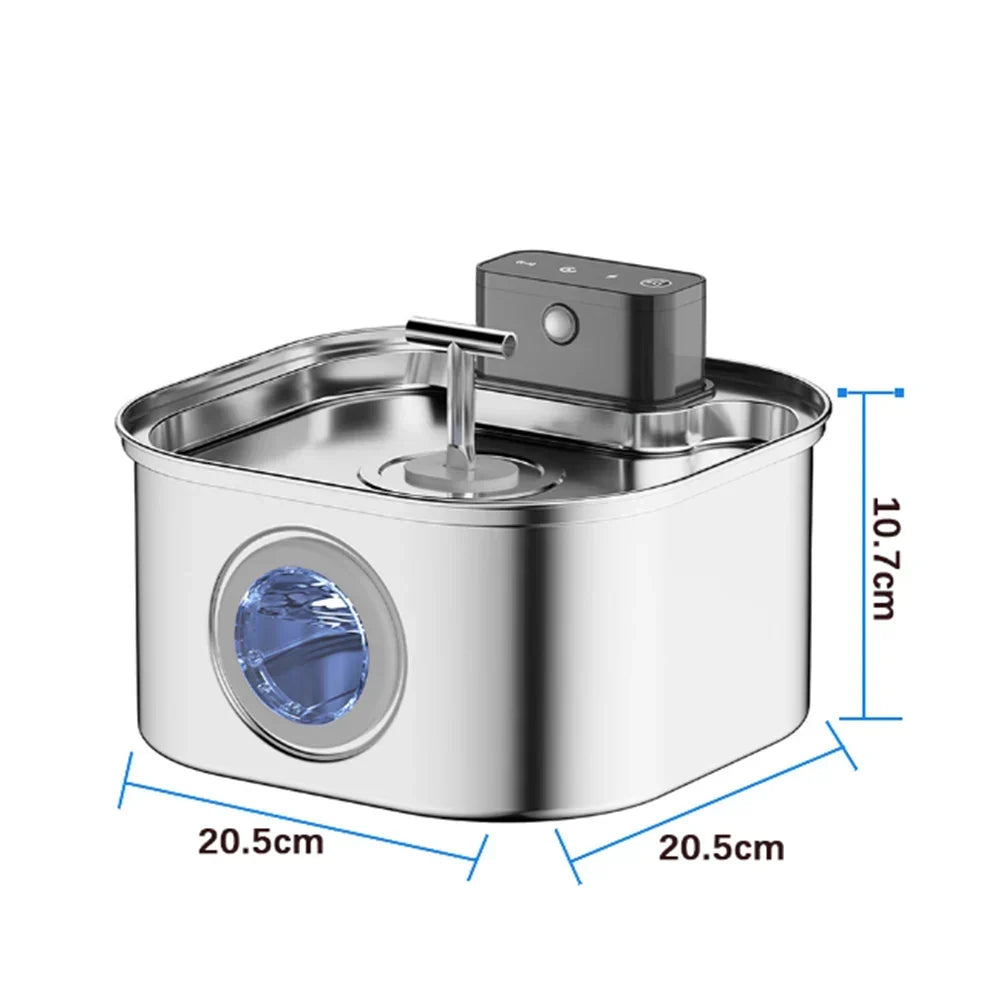 Cat Water Fountain Stainless Steel Wireless 3.2L Auto Dispenser Fall 2026 Keeps Pets Hydrated