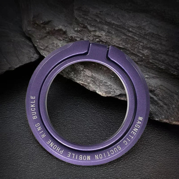 Magnetic iPhone Ring Holder - Foldable Grip Stand &amp; Accessories for Mobile Support