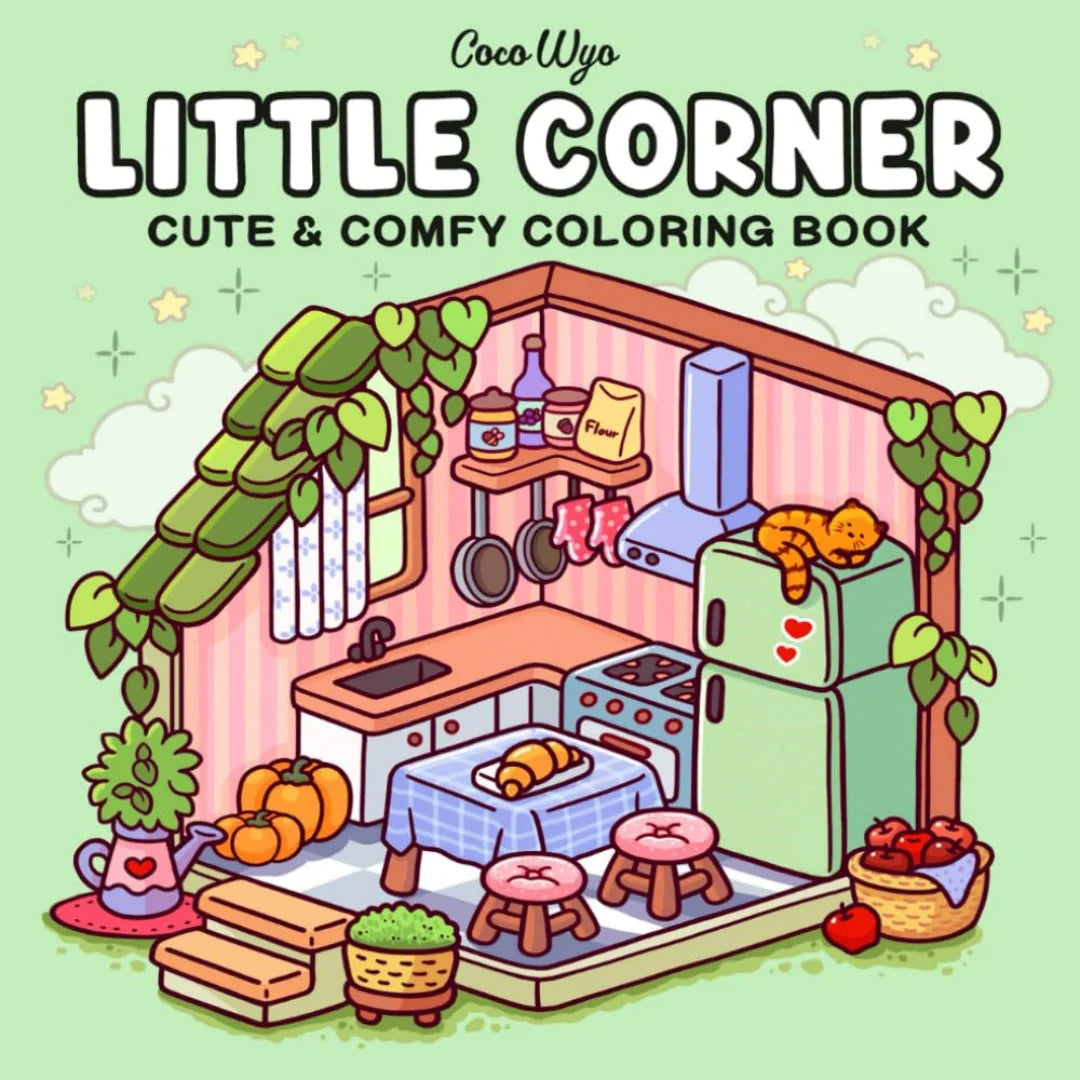 Adult colouring Book Cute Hygge Creatures Calming Relaxation Fall 2025 Mindfulness Gift