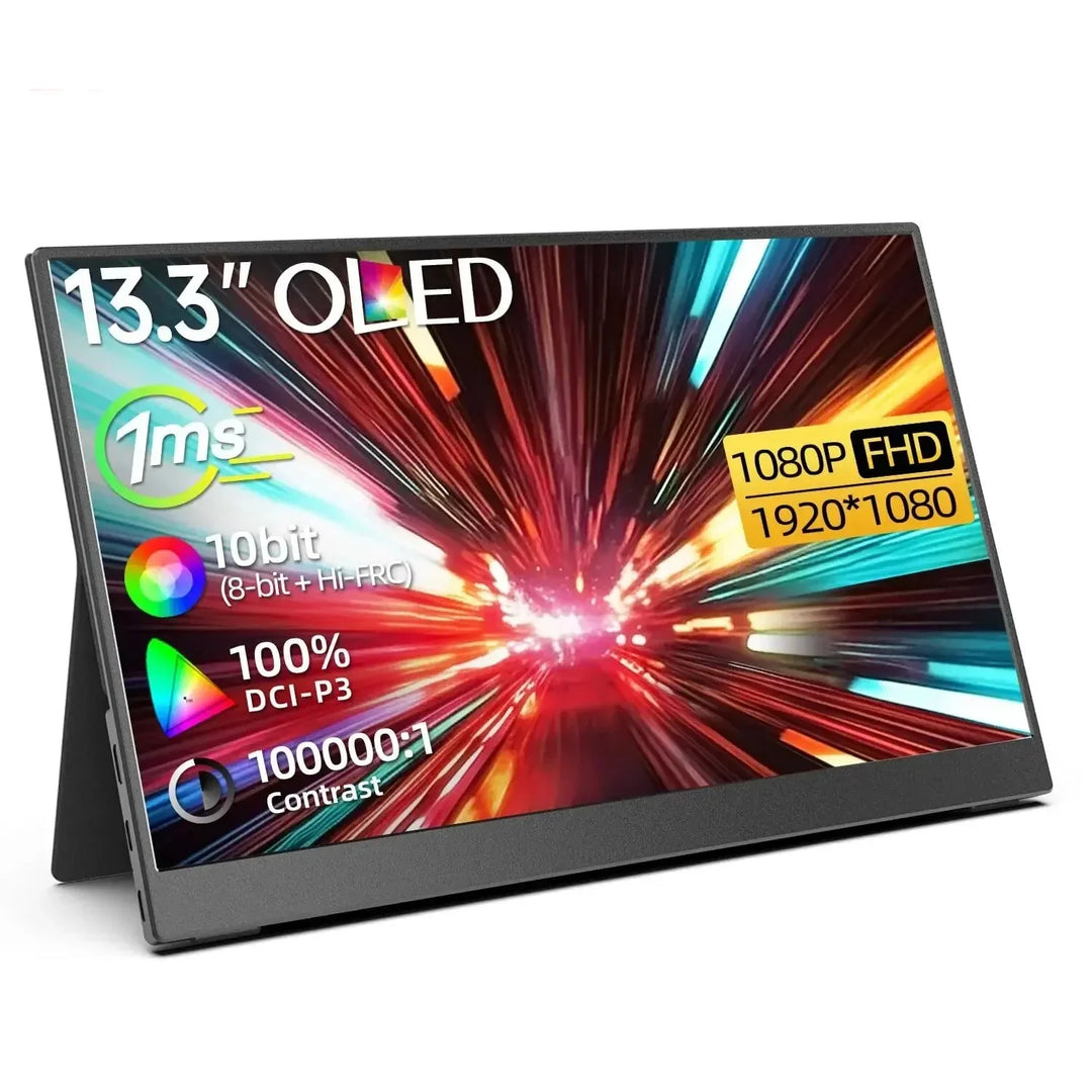 OLED 13.3 Inch Portable Monitor 1ms HDR 100 Percent DCI P3